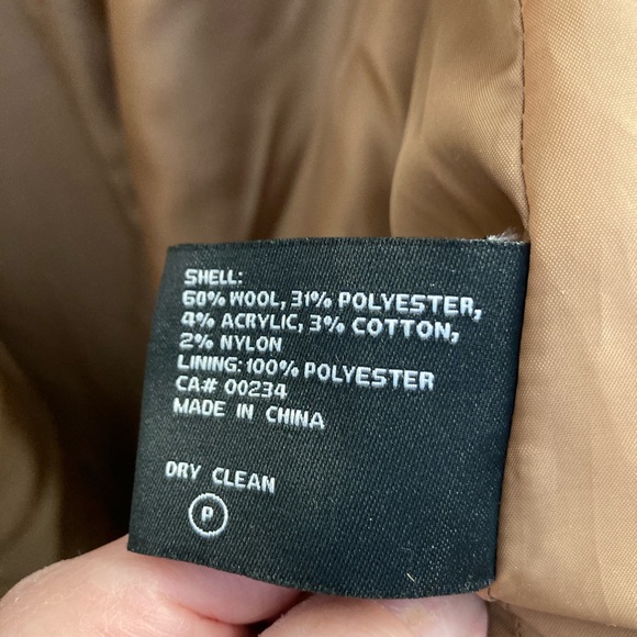 London Fog 2X camel car coat - Picture 4 of 7